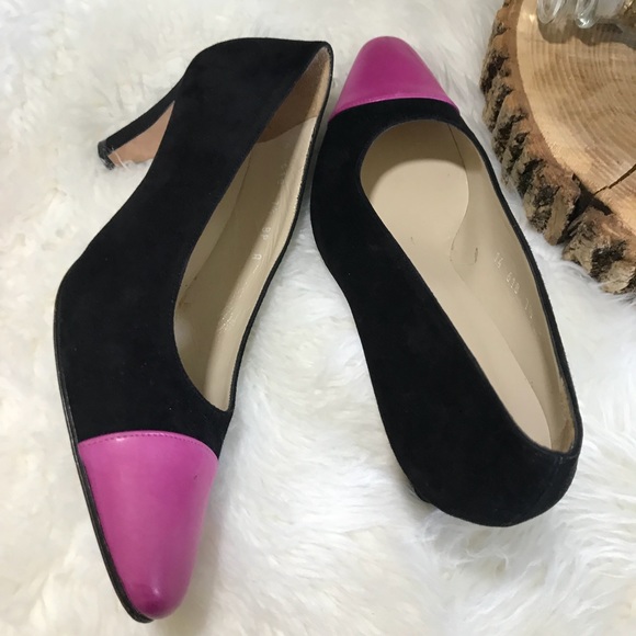 Authentic ST. JOHN Black Color Block Heel - Picture 6 of 8